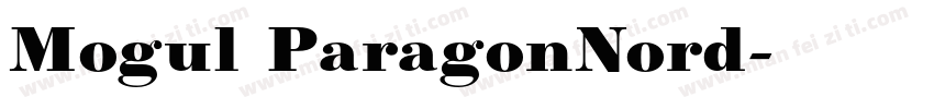Mogul ParagonNord字体转换